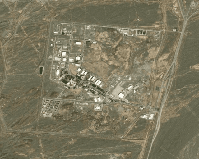 Satellite imagery showing thermal activity near Iran’s Natanz nuclear facility, close to the underground Pickaxe Mountain site. Satellite imagery showing thermal activity near Iran’s Natanz nuclear facility, close to the underground Pickaxe Mountain site.