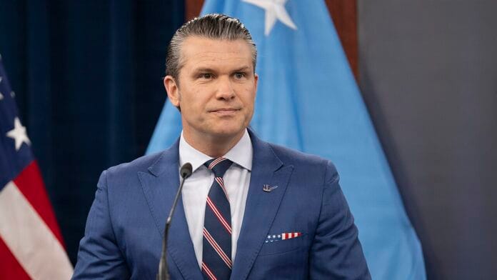 Secretary of War Pete Hegseth conduct a press briefing on Operation Epic Fury at the Pentagon, Washington, D.C., March 10, 2026