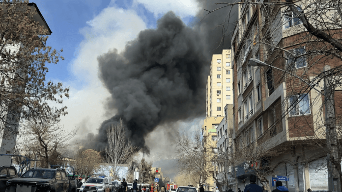 Smoke rises over Tehran during fourth day of conflict Smoke rises over Tehran during fourth day of conflict
