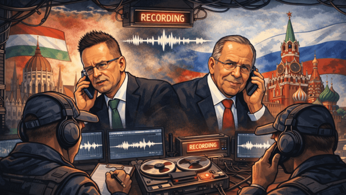 Szijjártó–Lavrov intercepted call illustration